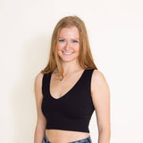 NikiBiki Plunge V-Neck Brami for Women in Black