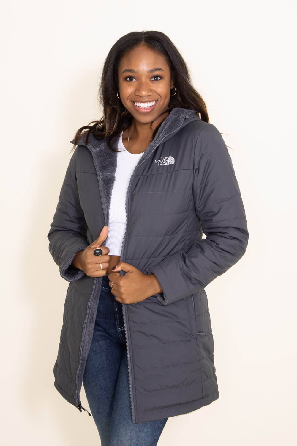 The North Face Mossbud Insulated Reversible Parka Coat for Women