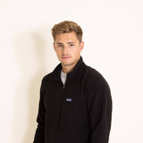 Patagonia Men's Micro D Fleece Zip Pullover in Black