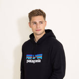 Patagonia Men’s P-6 Logo Uprisal Hoodie in Black