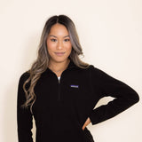 Patagonia Women's Micro D ¼ Zip Fleece in Black