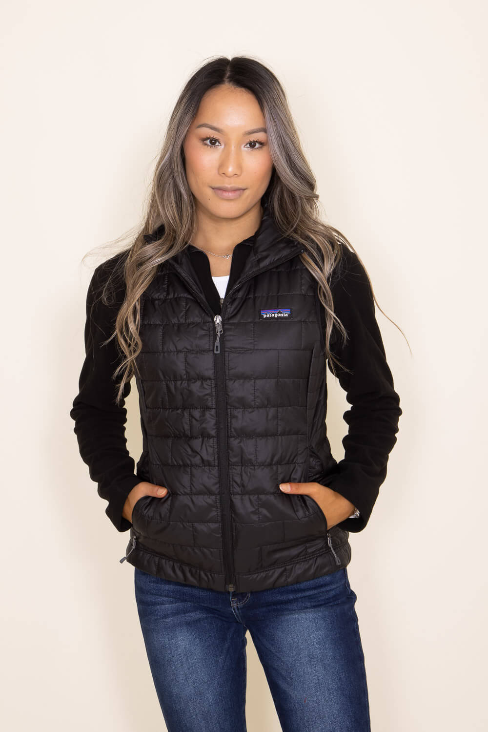 Patagonia black down vest Clearance