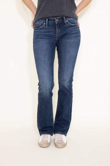Silver Jeans 33” Suki Mid Rise Slim Bootcut Jeans for Women