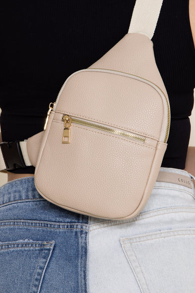 Slim Front Pocket Sling Bag for Women in Beige | TG10421-BEIGE
