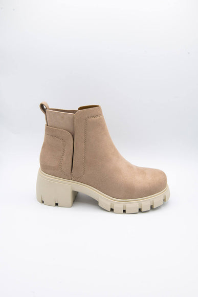 Soda Shoes Rita Lug Booties for Women in Brown