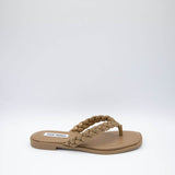 Steve Madden Amily Rhinestone Flip Flops for Women in Bronze