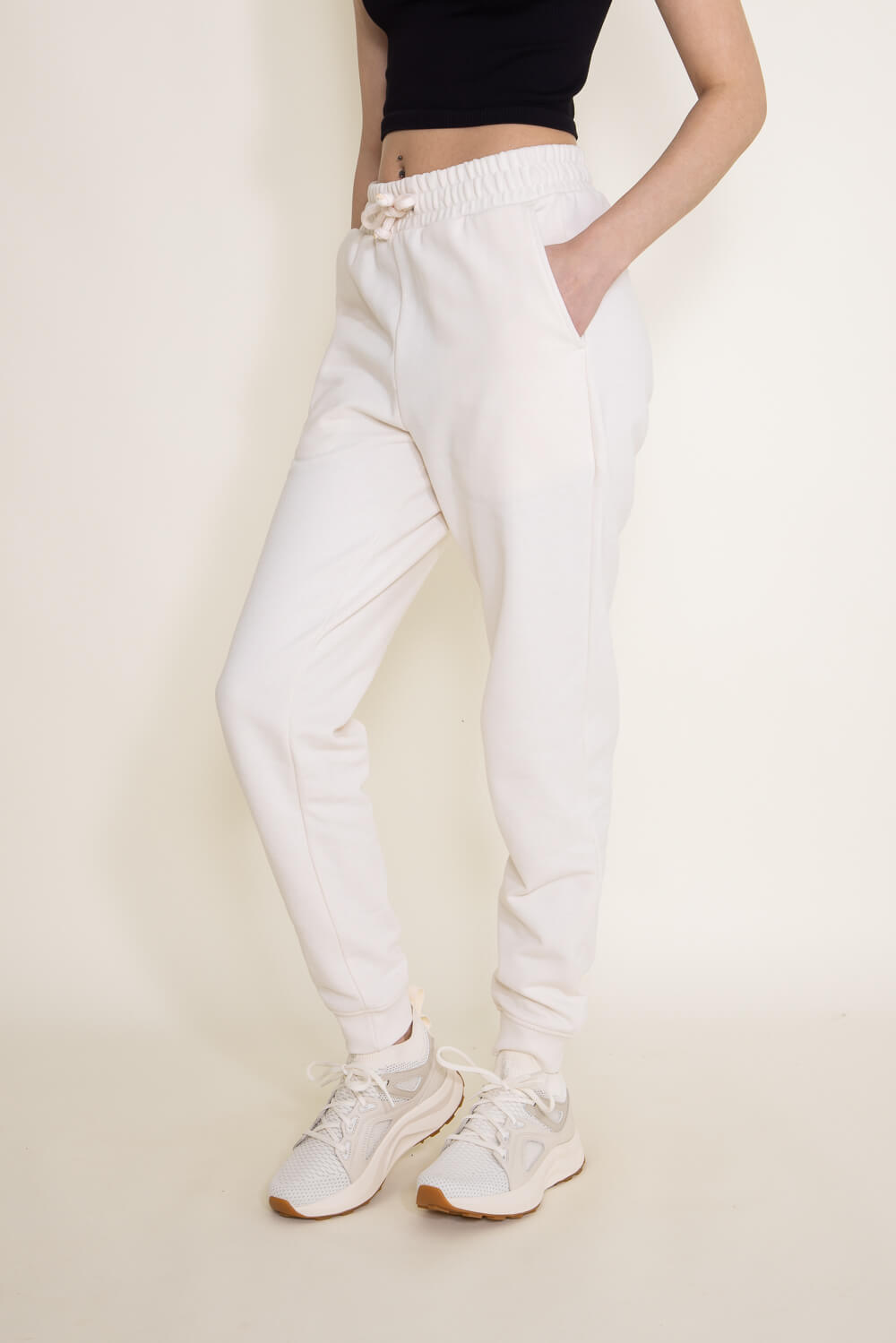 The North Face Heritage Patch Joggers for Women in White