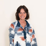 Thread & Supply Braxton Shacket for Women in Aztec Blue