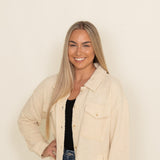 Thread & Supply Harlow Shacket for Women in Cream