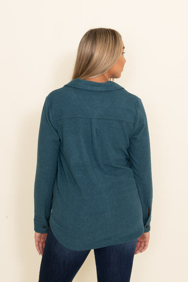 Thread & Supply Lewis Button Up Shirt for Women in Blue/Green