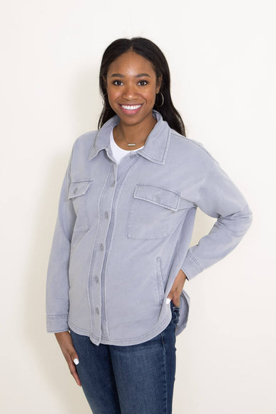 Thread & Supply Cyrus Shacket for Women in Blue
