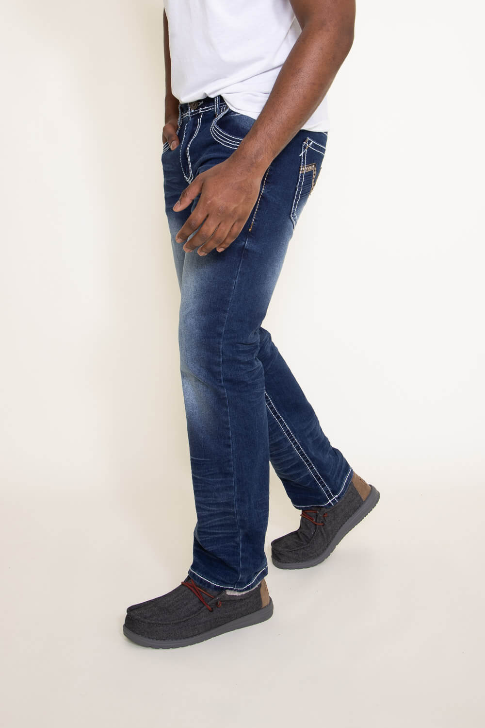 True Luck Livingston Bootcut Stretch Jeans for Men