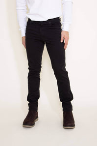 Union Five-Pocket Comfort Twill Pants for Men in Black