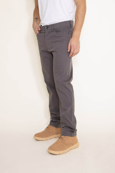 Union Five-Pocket Comfort Twill Pants for Men in Grey