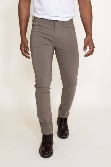 Weatherproof Vintage Faille Performance Pants for Men in Mushroom Brown