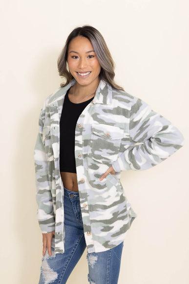 Thread & Supply Tullis Camo Shacket for Women in Green