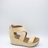 Yellow Box Bronwen Canvas Wedges for Women in Brown