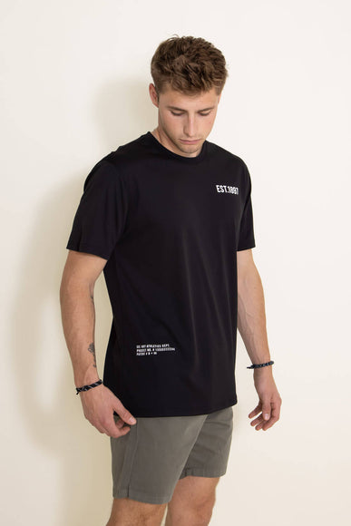 Est. 1897 Tech T-Shirt for Men in Black
