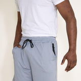 EST. 1897 Left Side Zip Shorts for Men in Grey
