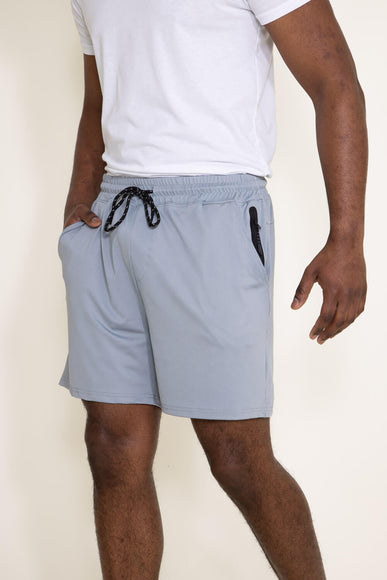 EST. 1897 Left Side Zip Shorts for Men in Grey