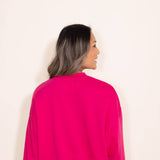 1897 Active Oversized Cropped Sweatshirt for Women in Pink