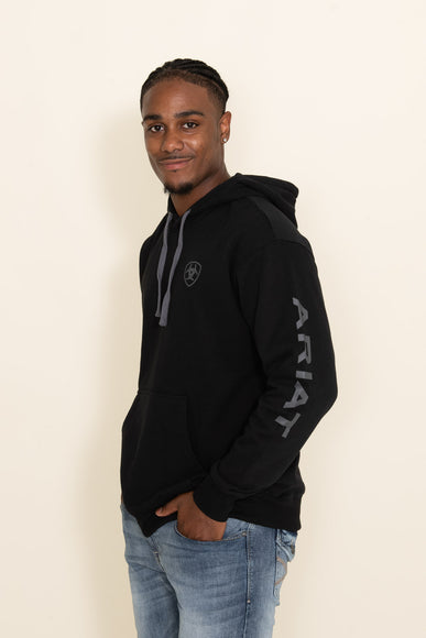 Ariat Logo Hoodie for Men in Black