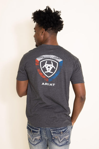 Ariat Woodgrain Shield T-Shirt for Men in Grey