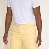 Poplin Volley Shorts for Men in Pale Yellow