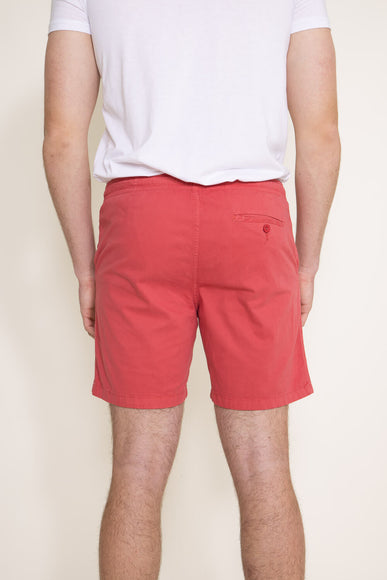 Poplin Volley Shorts for Men in Red