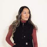 Carhartt Duck Sherpa Lined Vest for Women in Black