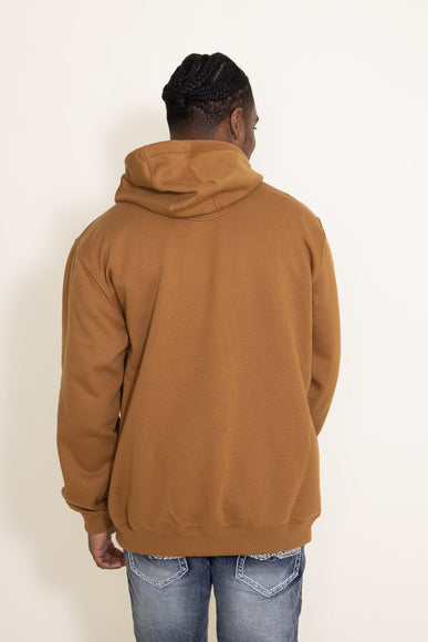 Carhartt Rain Defender Midweight Logo Hoodie for Men in Brown