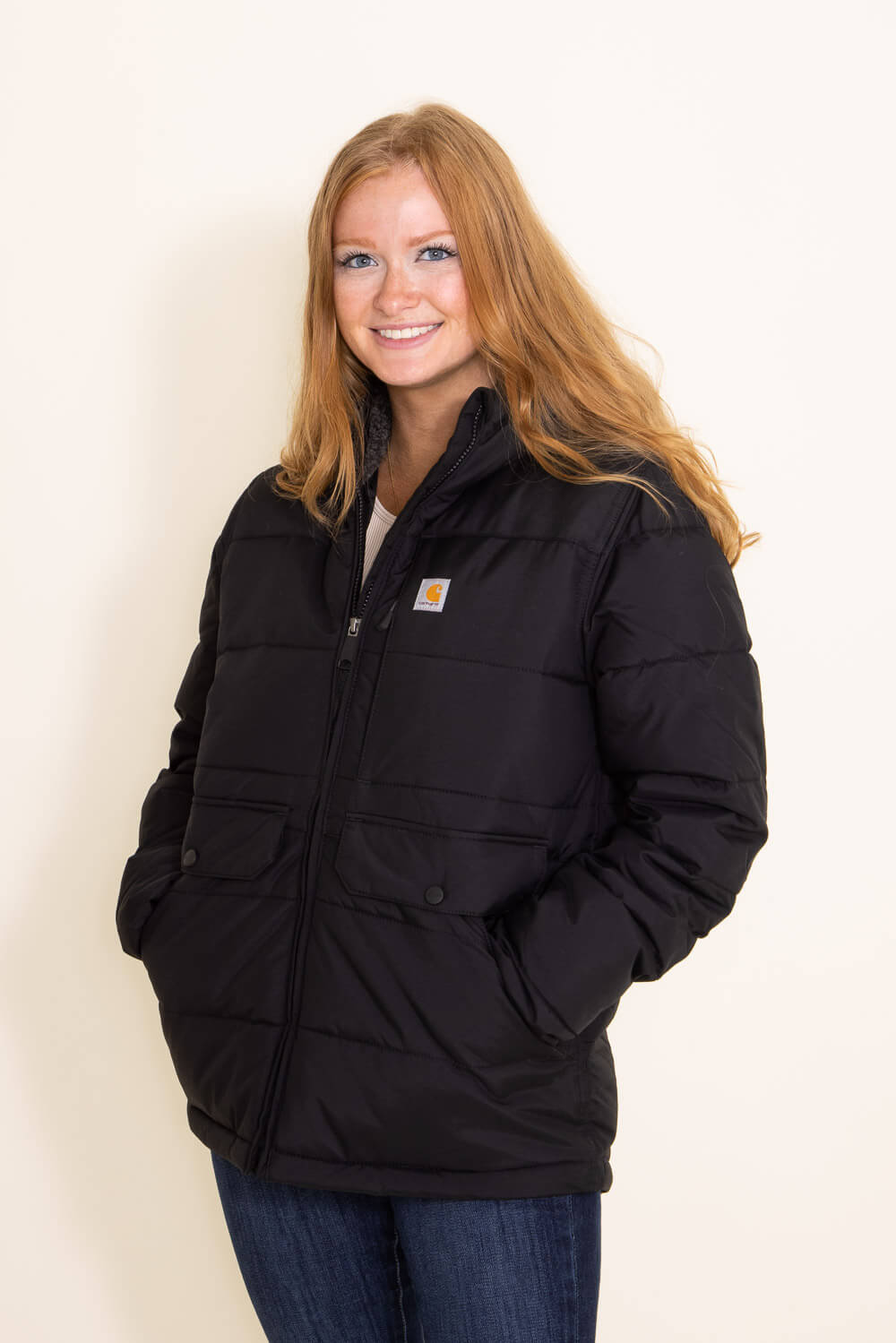 Carhartt Relaxed Fit Midweight Utility Jacket for Women in Black