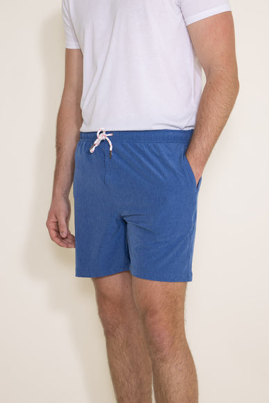 Charles And A Half Volley Stretch Hydro Shorts for Men in Royal Blue 