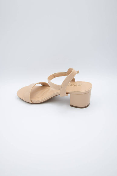 De Blossom Shoes Jamie One Strap Heels for Women in Nude