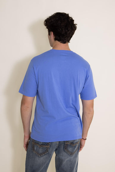 Huk Fishing Huk Stacked Logo T-Shirt for Men in Wedgewood