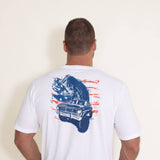 Huk Fishing KC Truck Bucket Tee for Men in White 