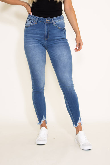 KanCan Shark Bite Ankle Jeans for Women