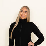 La Miel Julie Turtleneck Top for Women in Black