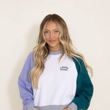 Levi’s Logo Color Block Sweatshirt for Women in White