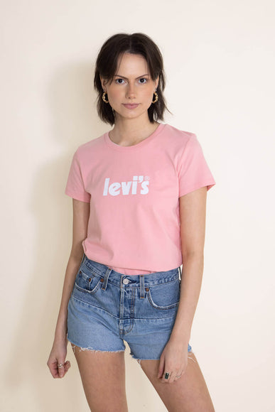 Levi’s Poster Logo T-Shirt for Women in Pink