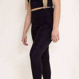 Love Tree Contour Leggings with Pockets for Women in Black