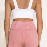 Love Tree Lined Active Shorts for Women in Pink