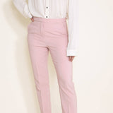 Love Tree Skinny Cropped Dress Pants for Women in Pink