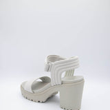 MIA Shoes Ivelisse Lug Platform Heels for Women in Off White | MH1648-OFF WHITE