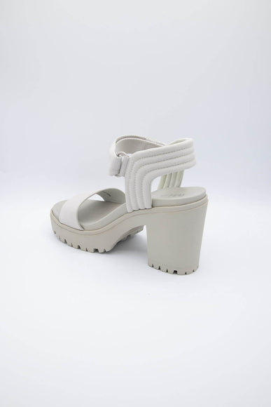 MIA Shoes Ivelisse Lug Platform Heels for Women in Off White | MH1648-OFF WHITE