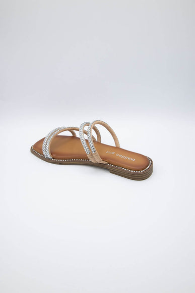Madden Girl Posh Slide Sandals for Women in Silver