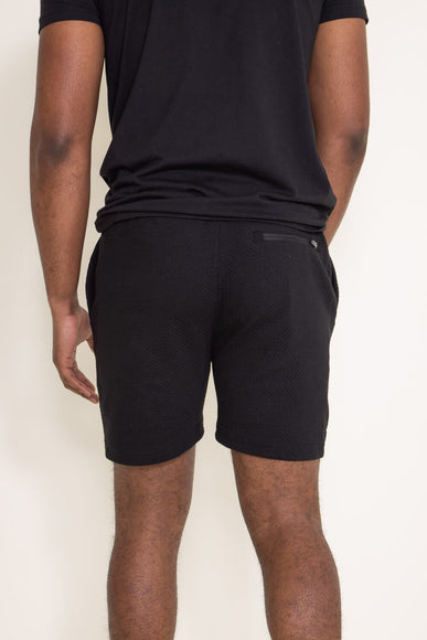 1897 Active Diamond Weave Shorts for Men in Black
