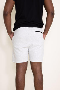 1897 Active Diamond Weave Shorts for Men in Oatmeal White