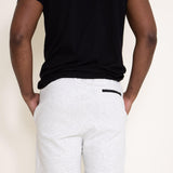 1897 Active Diamond Weave Shorts for Men in Oatmeal White