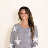 Miracle Clothing Star Sweater for Women in Grey